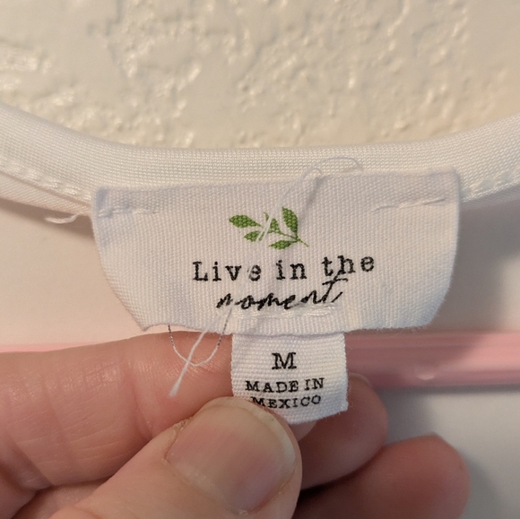 White Square Neck Women's Top - Picture 3 of 3